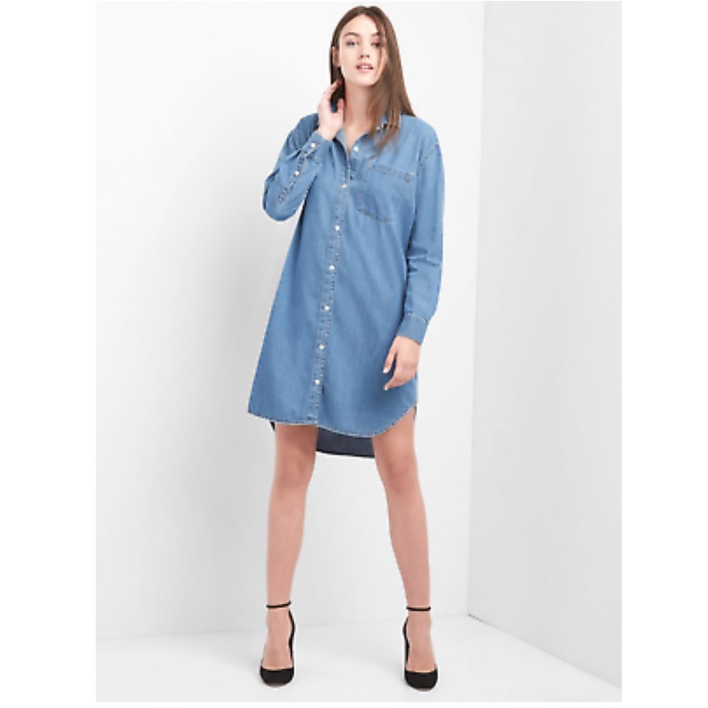 GAP Denim girlfriend shirtdress